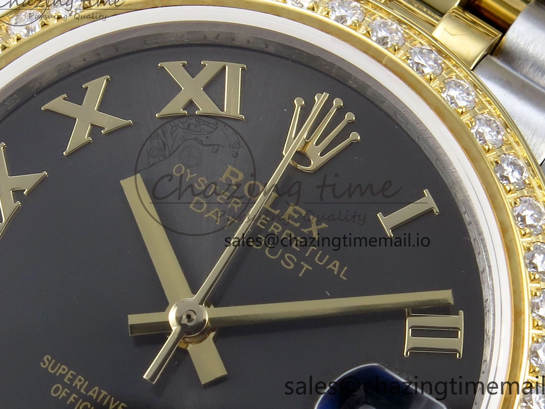 0513 Attractive DateJust 31 278383RBR JARF 1:1 Best Edition 904L Steel Gray Roman Diamonds Dial on SS YG Jubilee Bracelet HZ 880